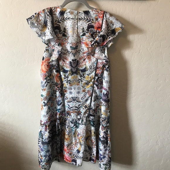 Adelyn Rae Woven Printed Frill Dress - Picture 6 of 6